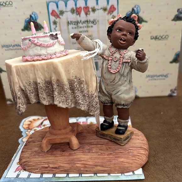 NWT ENESCO 1992 Miss Martha’s Collection MEGAN, “My Birthday Cake” 321567. - Picture 2 of 11